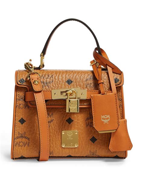 mcm leather handbags